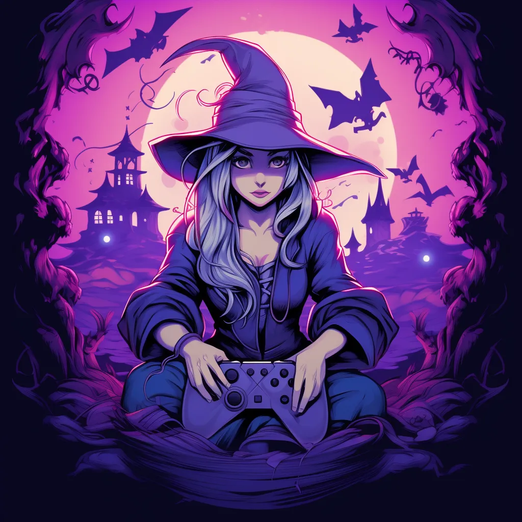 Neon arcade video game background